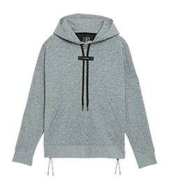 Hoodie On Running Women Grey