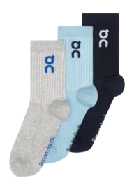 Hardloopsok On Running Unisex Logo High Wash Navy (3 Pack)