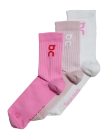 Hardloopsok On Running Unisex Logo High Mauve Raspberry (3 Pack)