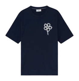 T-Shirt NN07 Homme Pedro EMB SS 3525 Navy Blue
