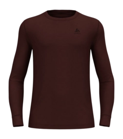 Maillot de Corps Odlo Homme BL Top Crew Neck L/S Merino 200 Fudge