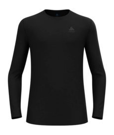 Unterhemd Odlo Herren BL Top Crew Neck L/S Merino 160 Black