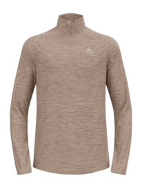 T-Shirt Manches Longues Odlo Homme Mid Layer 1/2 Zip Essential Thermal Cinder Melange