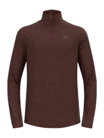 Longsleeve Odlo Herren Mid Layer 1/2 Zip Essential Thermal Fudge Melange