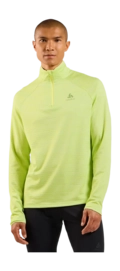 Longsleeve Odlo Herren Mid Layer 1/2 Zip Essential Thermal Shadow Lime Melange