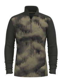 Sweatjacke Smartwool Classic Thermal Merino Base Layer Herren North Woods Foggy Pines
