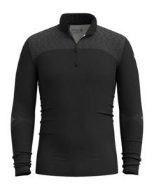 Zip Sweatshirt Smartwool Men Intraknit Thermal Merino Base Layer Black / White