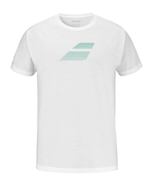 Tennisshirt Babolat Exercise Big Flag Herren White White