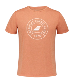 T-shirt de Tennis Babolat Men Exercise Graphic Tee Vibrant Orange Heather