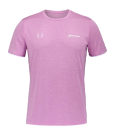 T-shirt de Tennis Babolat Men Crew Neck Tee Lebron Pink Heather