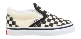 Sneaker Vans Classic Slip-On Black White Checkerboard Kleinkinder White