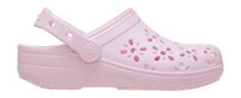 Clogs Crocs Classic Floral Cut Out Clog Kleinkinder Pink Milk