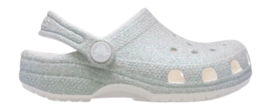 Clogs Crocs Classic Iridescent Glitter Kleinkinder White