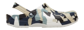 Clogs Crocs Geo Camo Clog Unisex White Multi