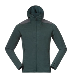 Zip Sweatshirt Bergans Men Rabot Active Mid Hood Jacket Duke Green