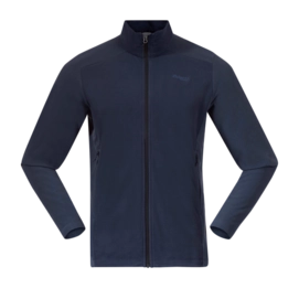 Zip Sweatshirt Bergans Men Finnsnes Fleece Jacket Navy Blue