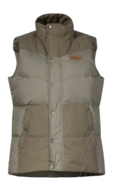 Bodywarmer Bergans Women Nordmarka Outdoor Down Vest Green Mud