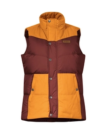 Bodywarmer Bergans Femme Nordmarka Outdoor Down Vest Amarone Red/Golden Field