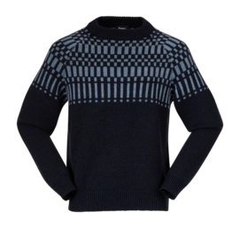 Jumper Bergans Men Nordmarka Merino Jumper Navy Blue/Husky Blue