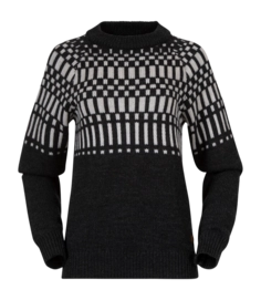 Jumper Bergans Women Nordmarka Merino Jumper Dark Shadow Grey/Aluminium