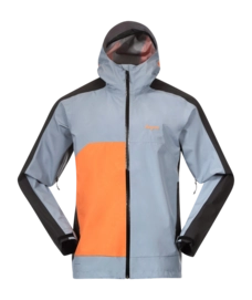 Jacket Bergans Men Vaagaa Light 3L Shell Jacket Husky Blue/Black/Faded Orange