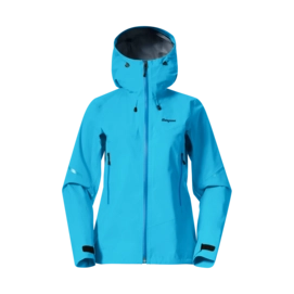 Jacket Bergans Women Rabot Allround 3L Shell Jacket Aqua Lagoon
