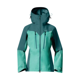 Jacket Bergans Women Tind 3L Shell Jacket Light Malachite Green/Malachite Green