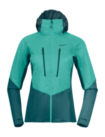 Jacket Bergans Women Tind Light Insulated Jacket Light Malachite Green/Malachite Green