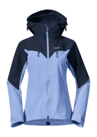 Jacke Bergans Tind Softshell Jacket Damen Blueberry Milk/Navy Blue