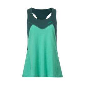 Vest Top Bergans Women Tind Wool Top Light Malachite Green/Malachite Green