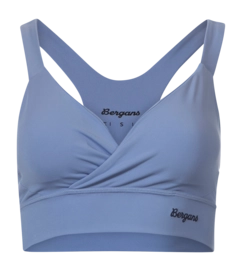 Sports Bra Bergans Women Tind Light Support Top Blueberry Milk