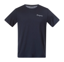 T-Shirt Bergans Rabot Emblem Wool Tee Herren Navy Blue