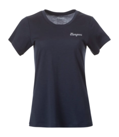 T-Shirt Bergans Rabot Emblem Wool Tee Damen Navy Blue