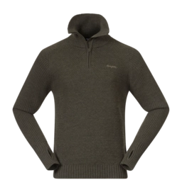 Pullover Bergans Ulriken Jumper Herren Dark Green Mud