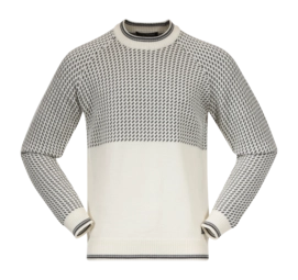 Jumper Bergans Men Alvdal Wool Jumper Vanilla White/Solid Dark Grey 25