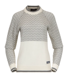Jumper Bergans Women Alvdal Wool Jumper Vanilla White/Solid Dark Grey 25