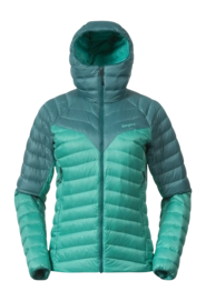 Jacket Bergans Women Tind Light Down Jacket Hood Light Malachite Green/Malachite Green 25
