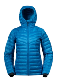 Jacket Bergans Women Rabot Light Down Jacket Hood Dark Aqua Lagoon 25