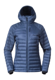 Jas Bergans Women Vaagaa Light Down Jacket Hood Granite Blue
