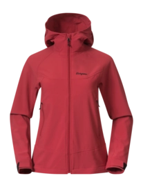 Jacke Bergans Vaagaa Softshell Jacket Hood Damen Crimson Red