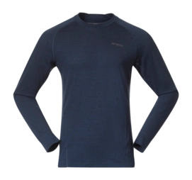 T-Shirt Manches Longues Bergans Homme Inner: Pure Merino Long Sleeve Navy Blue
