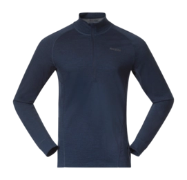 Pullover Bergans Inner: Pure Merino Half Zip Herren Navy Blue