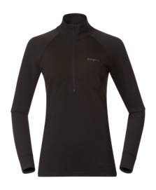 Pullover Bergans Inner: Pure Merino Half Zip Damen Black