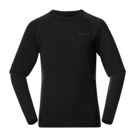 Langarmshirt Bergans Inner: Dual Merino Junior Long Sleeve Kinder Black
