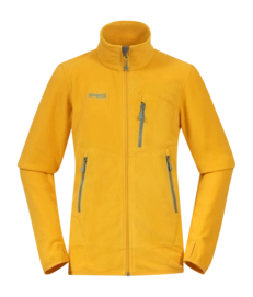 Gilet Bergans Garçon Runde Youth Jacket Light Golden Yellow/Smoke Blue