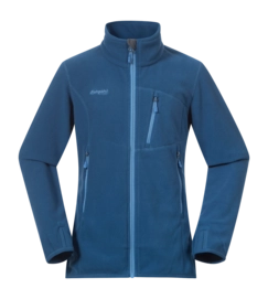 Gilet Bergans Fille Runde Youth Girl Jacket North Sea Blue