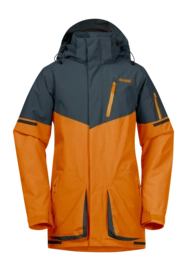 Veste Bergans Enfant Knyken Insulated Youth Jacket Cloudberry Yellow/Orion Blue