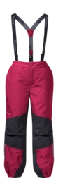 Ski Trousers Bergans Kids Lilletind Insulated Kids Pants Raspberry Red/Dark Shadow Grey