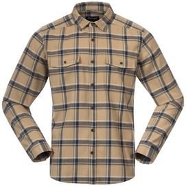 Chemise Bergans Homme Tovdal Shirt Warm Sand/Navy Blue Check