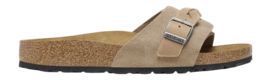Slipper Birkenstock Women Oita Braided Suede Leather Taupe Narrow
